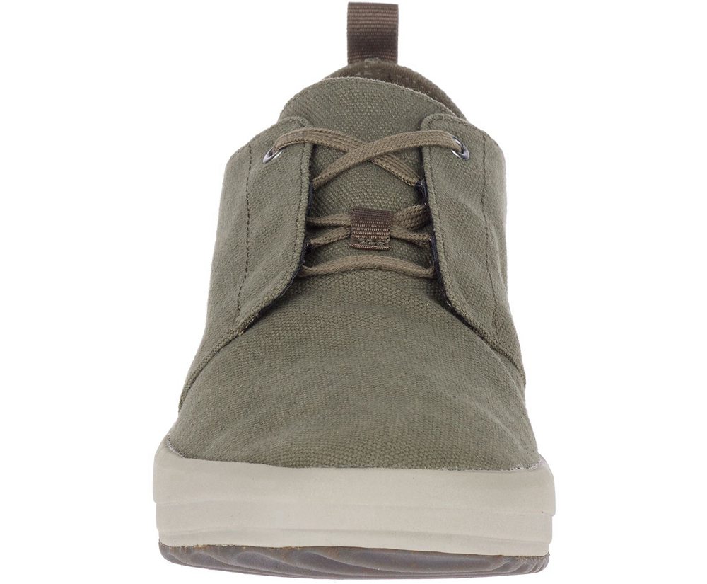 Merrell Sneakers Herre - Gridway Lærred - Olivengrøn - DNT530687